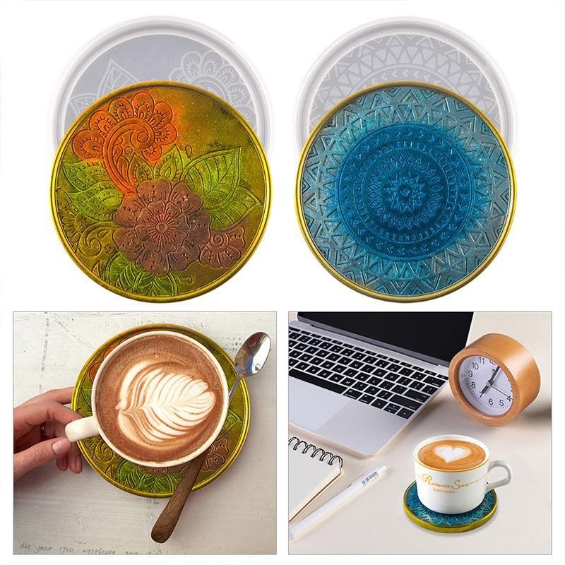 Handmade Creative Round Coaste - Coaster Mold Round ulasan dan harga