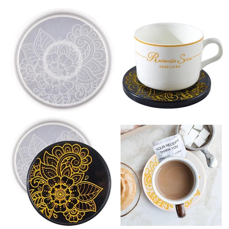 Handmade Creative Round Coaste - Coaster Mold Round ulasan dan harga